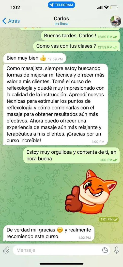 Testimonio de alumna
